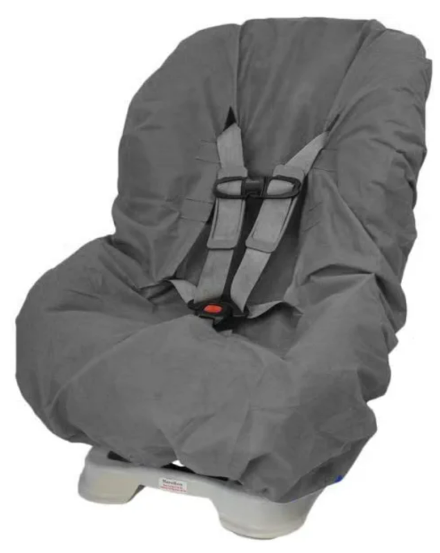 Car seat protector over a child car seat